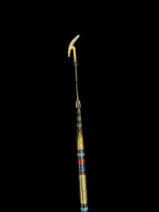 Ebony Was Sceptre: God Osiris Staff with Brass & 24k Gold - Image 7