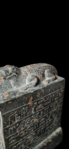 Egyptian God Sobek statue with Goddess Hathor Museum piece made of Granite stone - Image 7