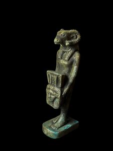 Manifest Handmade Goddess Hathor Statuette with God Khnum , Statue for the Egyptian Goddess Venus - Image 7