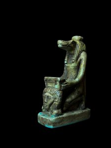 Handmade Egyptian Goddess Taweret Statue with Hathor Symbol - Image 7
