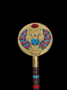 Egyptian Sistrum: Winged Scarab Beetle Musical Instrument - Image 7