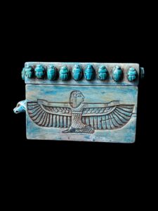 Egyptian God Anubis Box: Winged Isis, Scarab Beetle, Sekhmet - Image 7