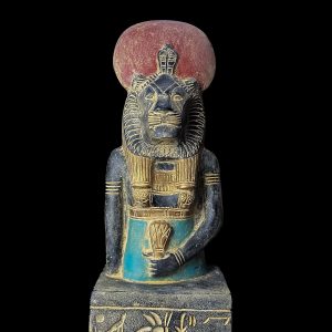 Egyptian Goddess Sekhmet Statue: Colorful Statuette Made in Egypt - Image 7
