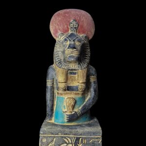 Egyptian Goddess Sekhmet Statue: Colorful Statuette Made in Egypt - Image 7