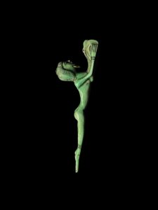 Egyptian Pharaoh statue from Stone, Museum replica artifact - Image 7