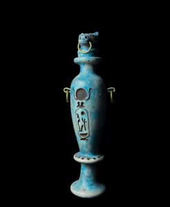 Egyptian Kohl eyeliner pot made in Egypt , Pharaonic kohl pot with Goddess Hathor Head ( without the Kohl) - Image 7