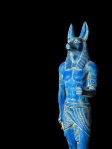 Basalt Stone Egyptian God Anubis Statue - Image 8