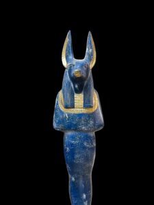 22" Egyptian God Anubis Statue: Museum Replica Figurine - Image 8