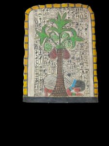 Ancient Egyptian Relief: Pashedu Kissing Earth Under Palm Tree - Image 8
