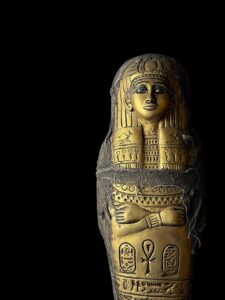 Big Egyptian vintage Ushabti, Shabti with God Anubis. Egyptian replica artifacts - Image 8