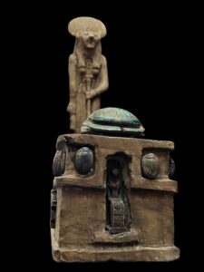 Egyptian Goddess Sekhmet Statue: Ancient Lion Goddess with Scarab Symbol - Image 8