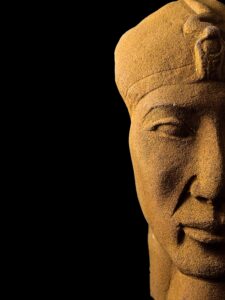 Handmade Egyptian King Akhenaten Face Statue - Image 8