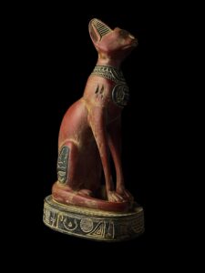 Egyptian Cat Goddess Bastet Statue: Ancient Art Figurine - Image 8