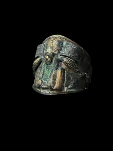 Vintage Bronze Goddess Sekhmet Bracelet - Image 8