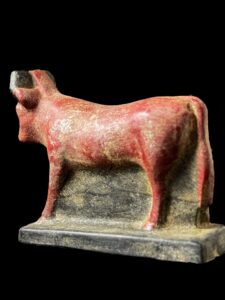 Handmade Goddess Hathor Statuette: Egyptian Cow Art - Image 8