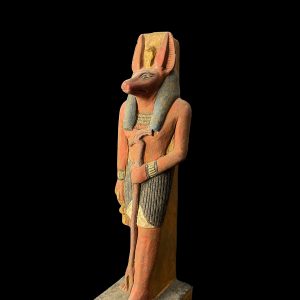 Jackal God Anubis statue made in Egypt, Egyptian Anubis sculpture. - Image 8