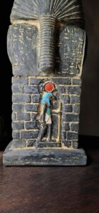 Egyptian King Tutankhamun Statue with Horus and Cleopatra - Image 8