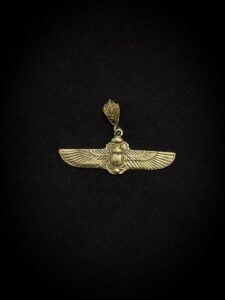 Egyptian Scarab Wings Pendant Necklace: Good Luck Charm - Image 8