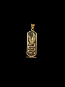 mighty uraeus cobra pendant Necklace with Egyptian symbols. Cobra amulet, Cobra necklace with pharaonic symbols - Image 8