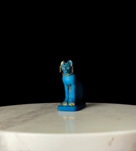 Porcelain Bastet Cat Statue: Ancient Egyptian Goddess Decor - Image 8