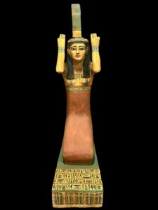 Vintage Goddess Isis statue, unique Isis goddess Statue. - Image 8