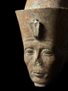 head of King Senusret III made of Rare stone - Image 8
