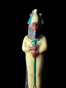 Basalt Egyptian God Osiris Statue: Unique Osiris Statuette - Image 8