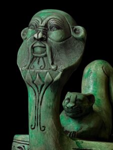 Egyptian Bastet Cat Statue with God Bes Face - Home Decor - Image 8