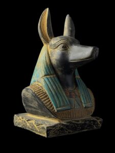 Egyptian God Anubis Bust: Altar Statue - Image 8