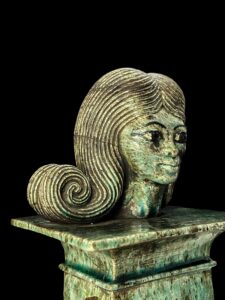 Handcarved Flamestone Egyptian Queen Statue Replica - Image 8