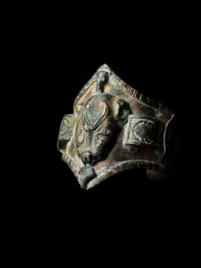 Vintage Bronze Goddess Sekhmet Bracelet - Image 8