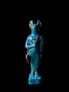 Porcelain Bastet Cat Statue: Ancient Egyptian Goddess Decor - Image 8