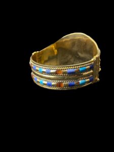 Tutankhamun Scarab Bracelet: Lapis Lazuli, 24k Gold Plated - Image 8