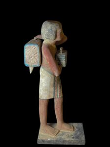 Egyptian Wooden Bearer Statuette Replica: Niankhpepi Tomb, 6th Dynasty - Image 8