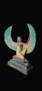 Vintage Goddess Isis statue, unique Isis goddess Statue. - Image 8
