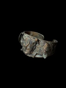 Vintage Bronze Goddess Sekhmet Bracelet - Image 8