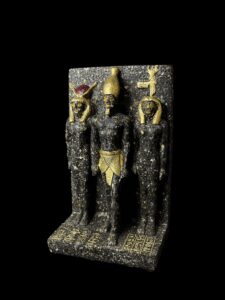 Menkaure Triad Replica Statue: Authentic Egyptian Museum Design - Image 8