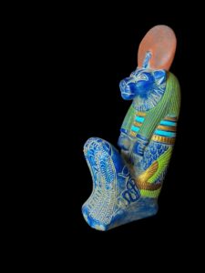 Egyptian Goddess Sekhmet Statue: Colorful Statuette Made in Egypt - Image 8