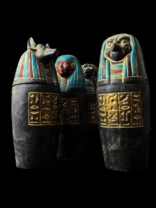 Ancient Egyptian Canopic Jars - Sons of Horus Figurines - Spiritual Home Decor & Collector's Gift - Image 8