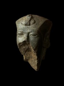 head of King Senusret III made of Rare stone - Image 8