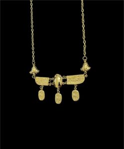 Egyptian Scarab Pendant Necklace: Ancient Style Pectoral - Image 8