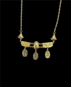 Egyptian Scarab Pendant Necklace: Ancient Style Pectoral - Image 8