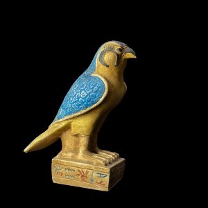 Basalt Egyptian God Horus Statue: Falcon God of Sky Art - Image 8