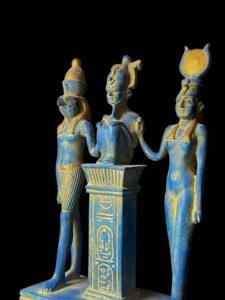 Osorkon Triad Statue: Osiris, Isis, & Horus - Image 8