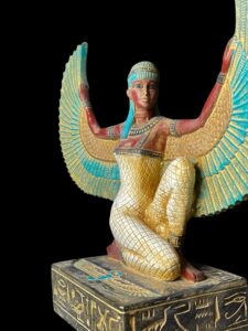 colorful Goddess Isis statue, unique Isis goddess Statue. - Image 8