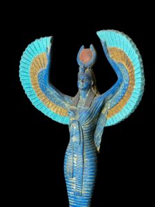 colorful Goddess Isis statue, unique Isis goddess Statue. - Image 8