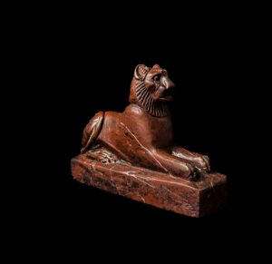 King Amenhotep III Lion Statue: Rare Egyptian Replica, Handmade Art - Image 8