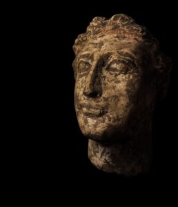 Vintage Sculpture from Greek Mythology of God Apollo from Lime Stone , Handmade Statue - Image 8