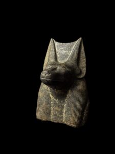 Hand Carved Granite Anubis Statue: Authentic Egyptian Decor - Image 8