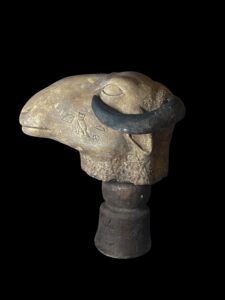 Vintage Ram God Khnum Statue: Ancient Egyptian Decor - Image 8